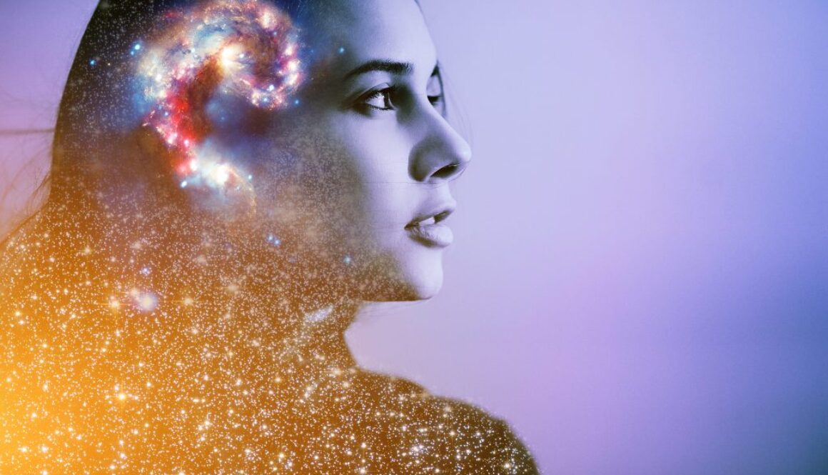 Double,Multiply,Exposure,Abstract,Portrait,Of,A,Dreamer,Cute,Young