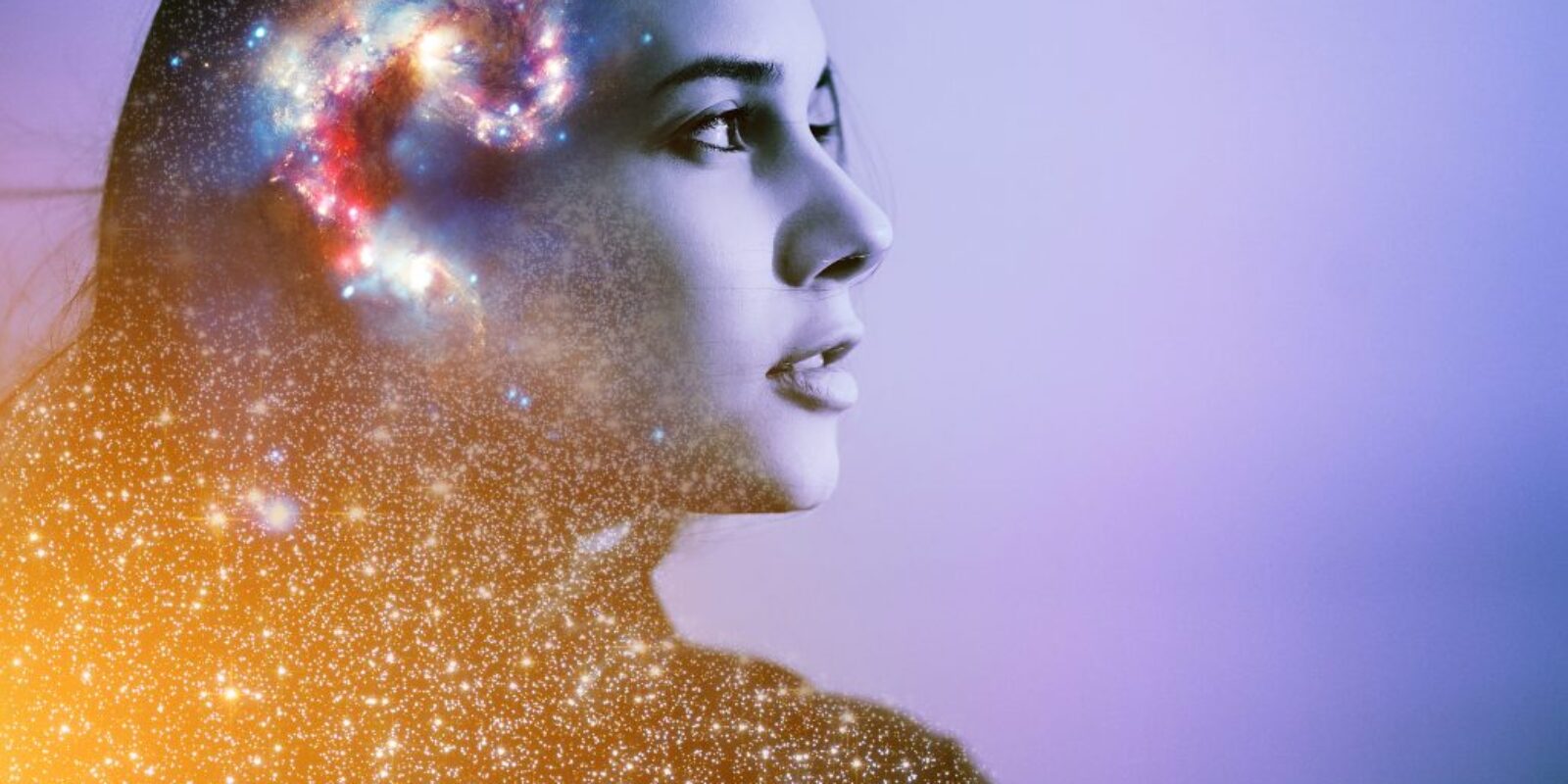 Double,Multiply,Exposure,Abstract,Portrait,Of,A,Dreamer,Cute,Young