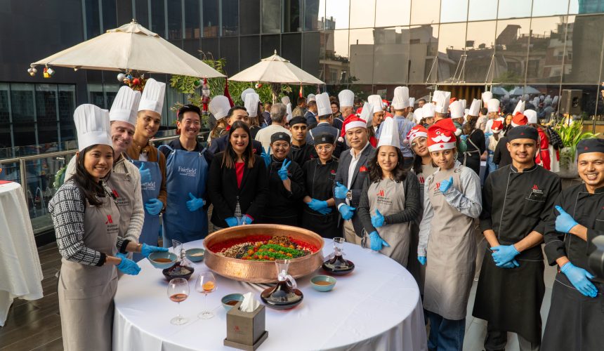 Cake Mixing at The Kathmandu Marriott Hotel