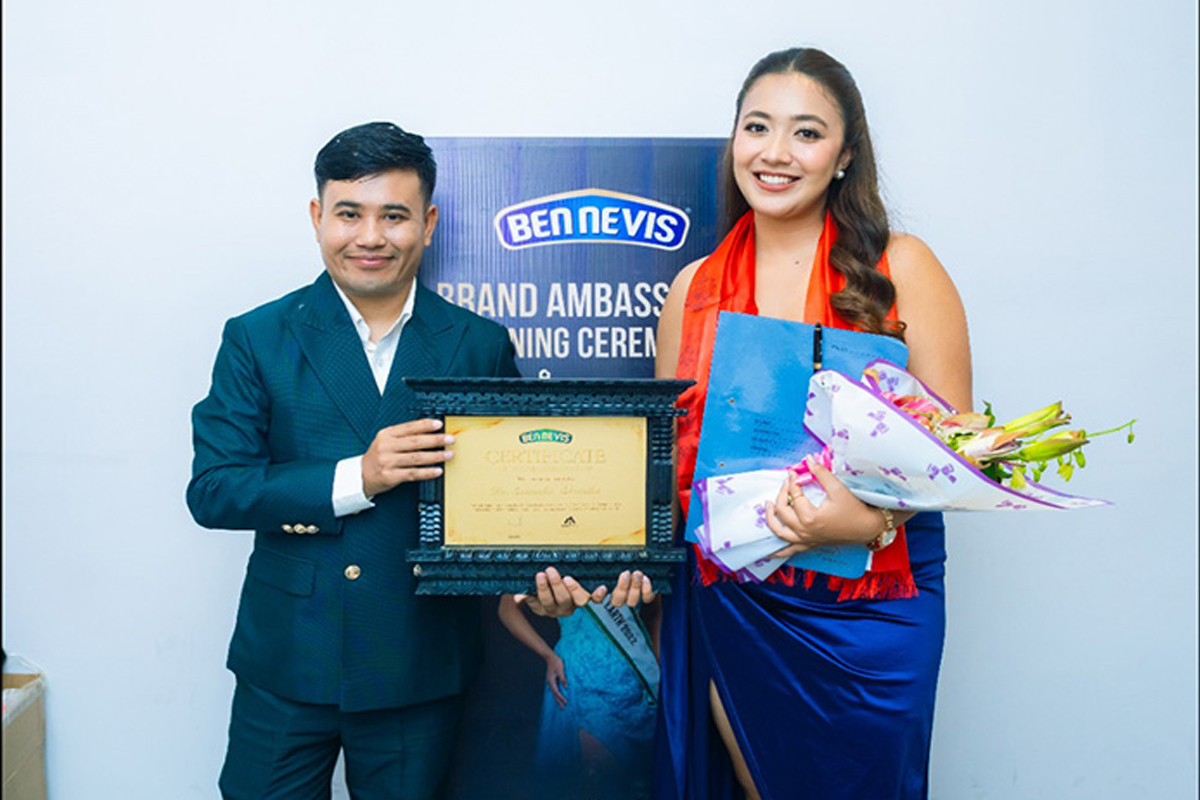 Miss Nepal Earth 2022 Dr Shrestha appointed Bennevis Ice Cream brand ambassador